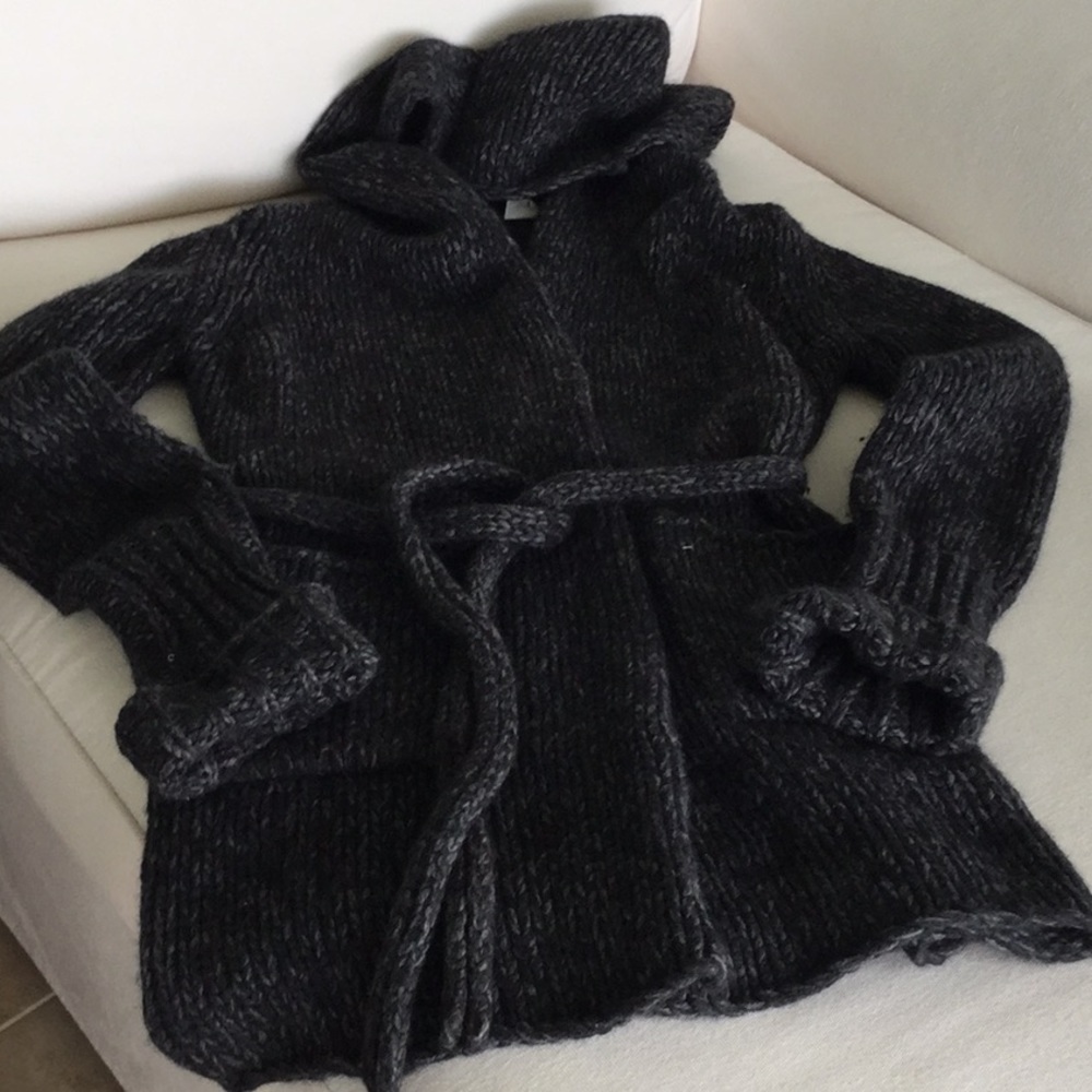 JCrew Vintage wool hooded cardigan